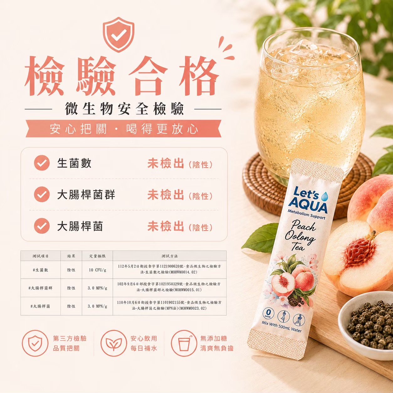 白桃烏龍微生物檢驗入口圖